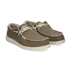 HEY DUDE Zapatillas de Hombre WALLY BRAIDED 2BS FOSSIL