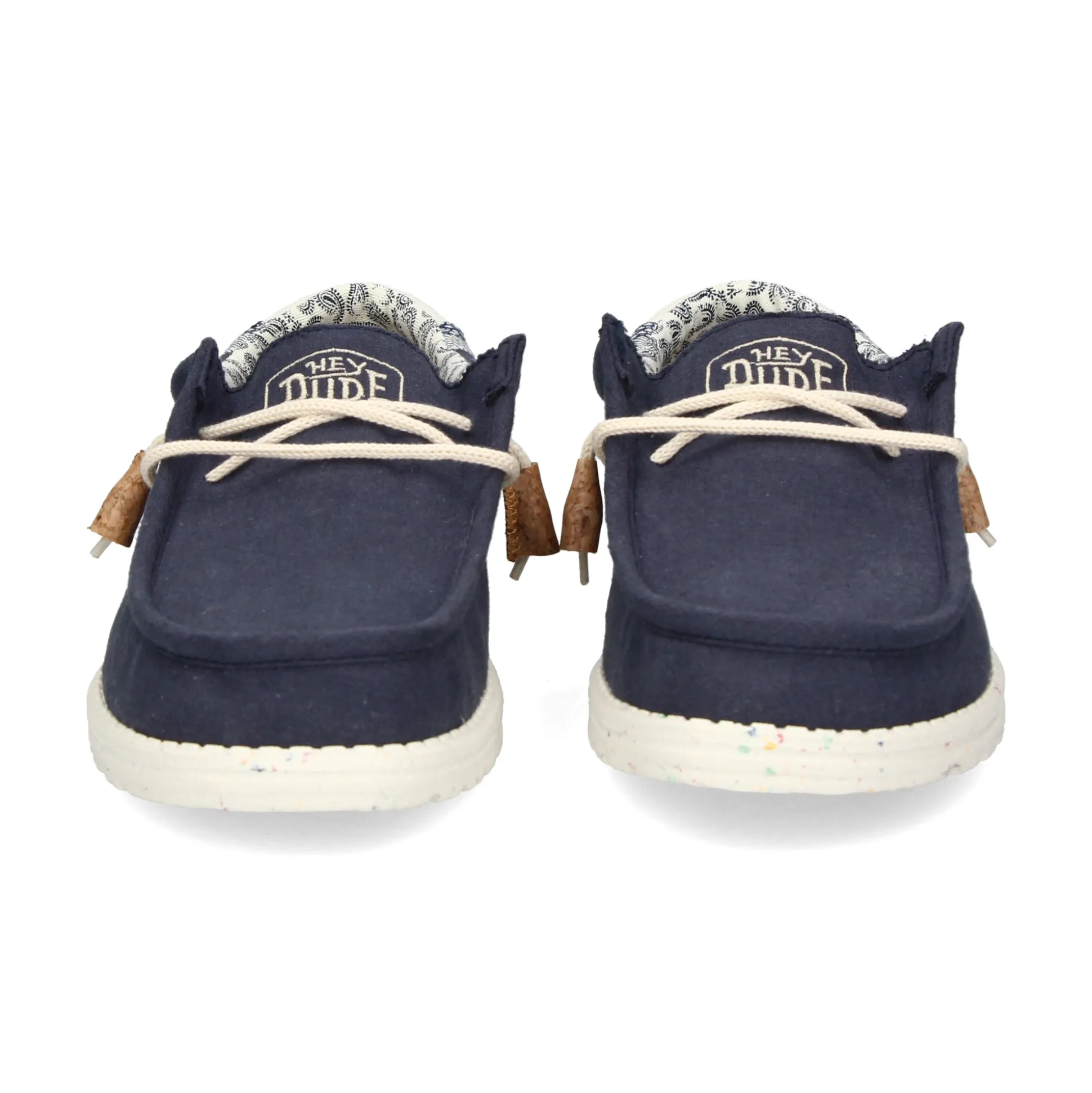 HEY DUDE Zapatillas de Hombre WALLY LINEN 410 NAVY