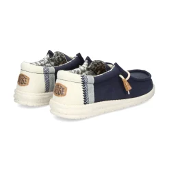 HEY DUDE Zapatillas de Hombre WALLY LINEN 410 NAVY
