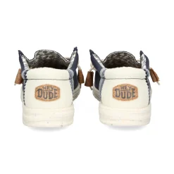 HEY DUDE Zapatillas de Hombre WALLY LINEN 410 NAVY