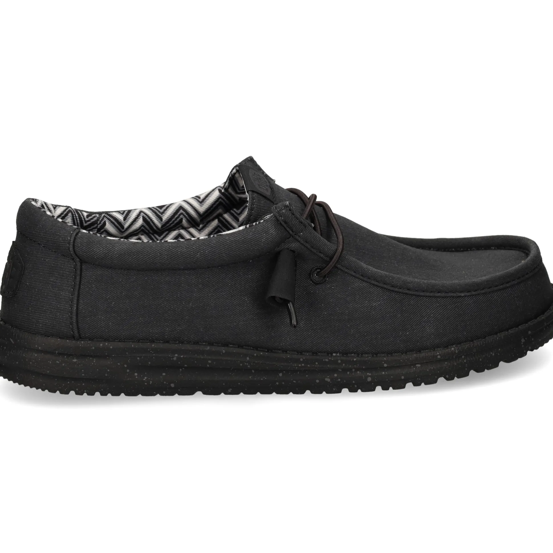 HEY DUDE Zapatillas de Hombre WALLY STRETCH 060 BLACK/BLACK