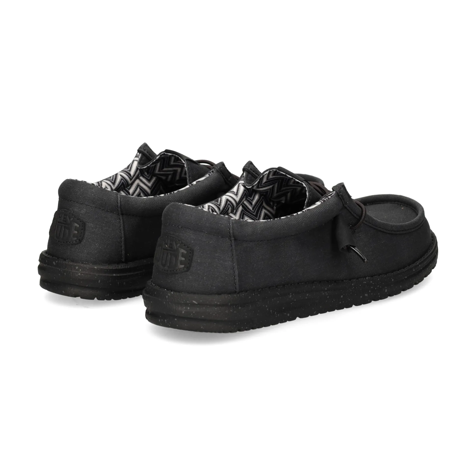 HEY DUDE Zapatillas de Hombre WALLY STRETCH 060 BLACK/BLACK