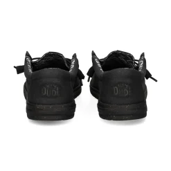 HEY DUDE Zapatillas de Hombre WALLY STRETCH 060 BLACK/BLACK