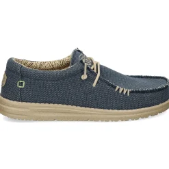 HEY DUDE Zapatillas de Hombre WALLY BRAIDED 4NM BLUE NIGHT