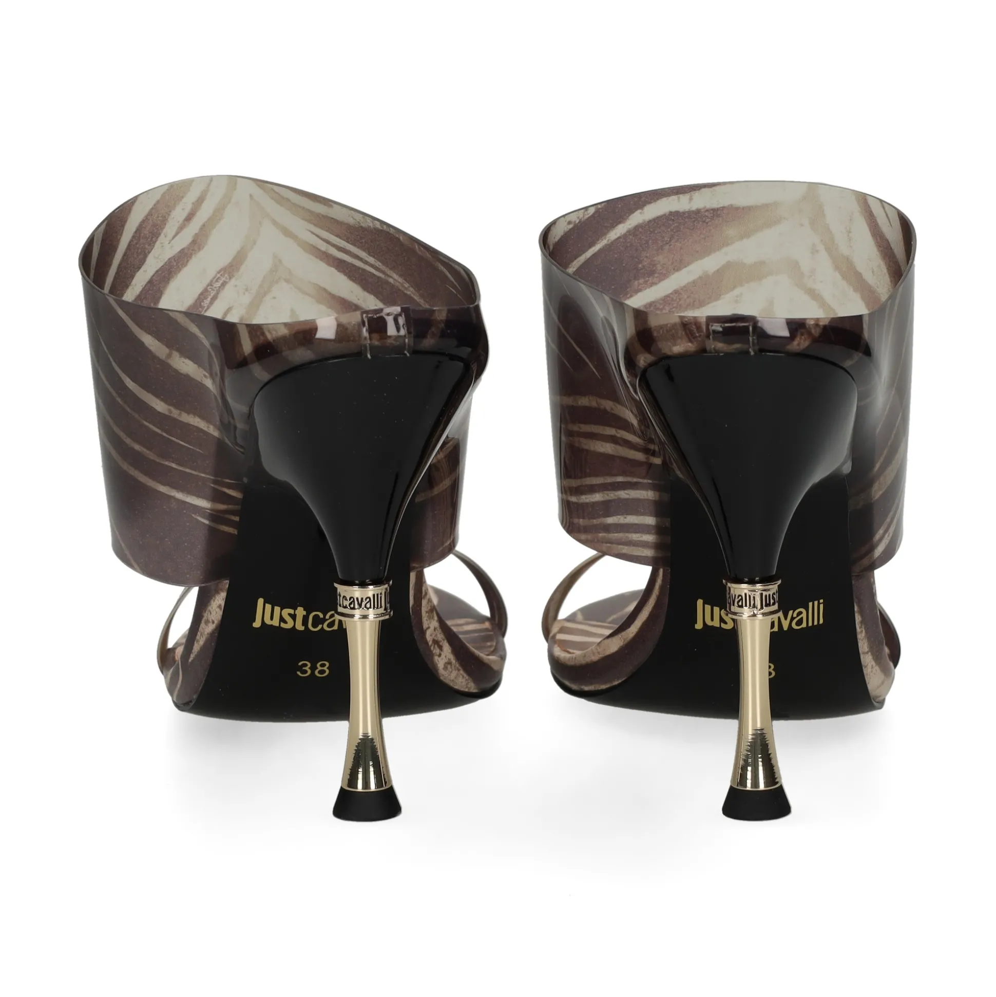 JUST CAVALLI Sandalias con tacón de Mujer 80RA3S48 R83 NATURAL PAL