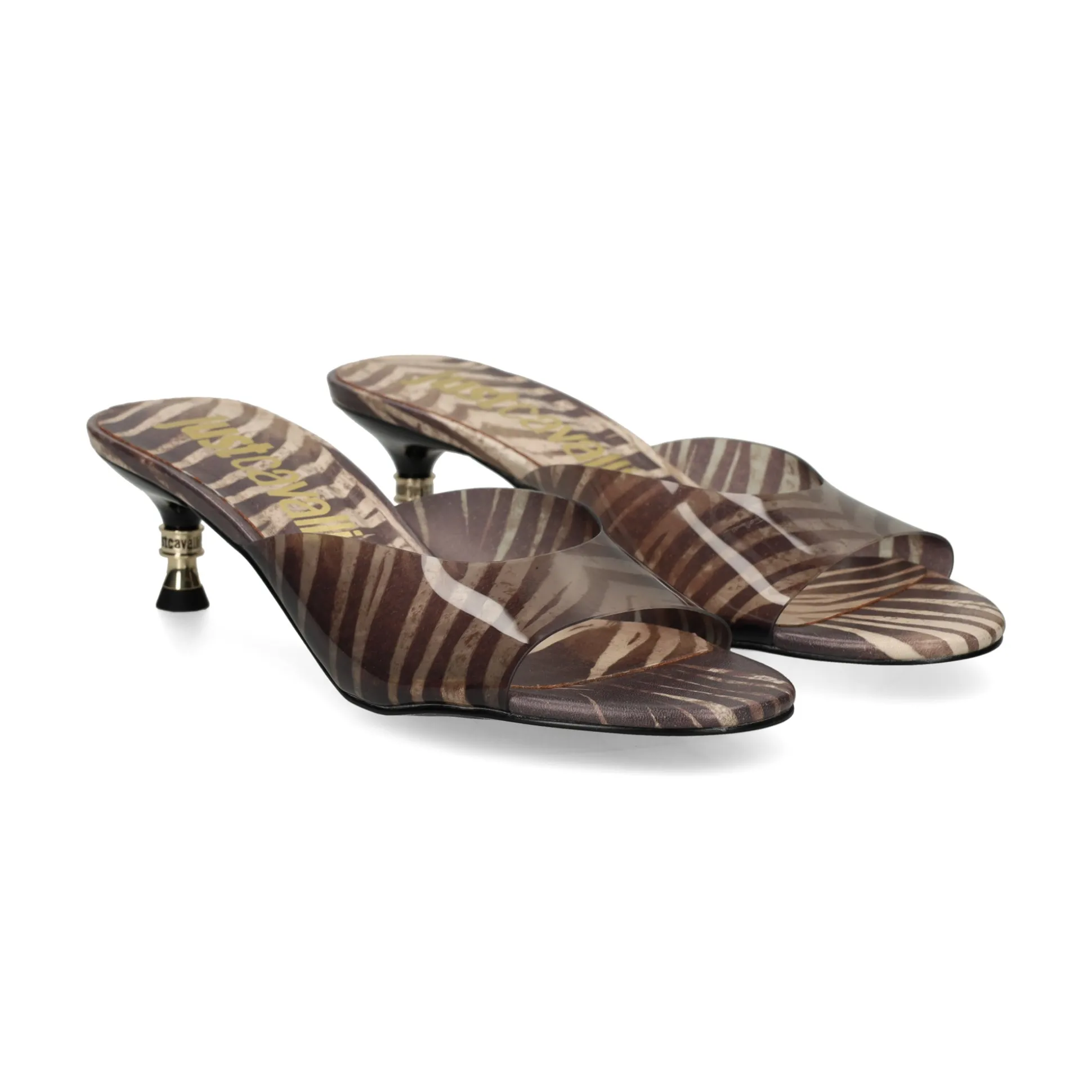JUST CAVALLI Sandalias con tacón de Mujer 80RA3S61 R83 NATURAL PAL