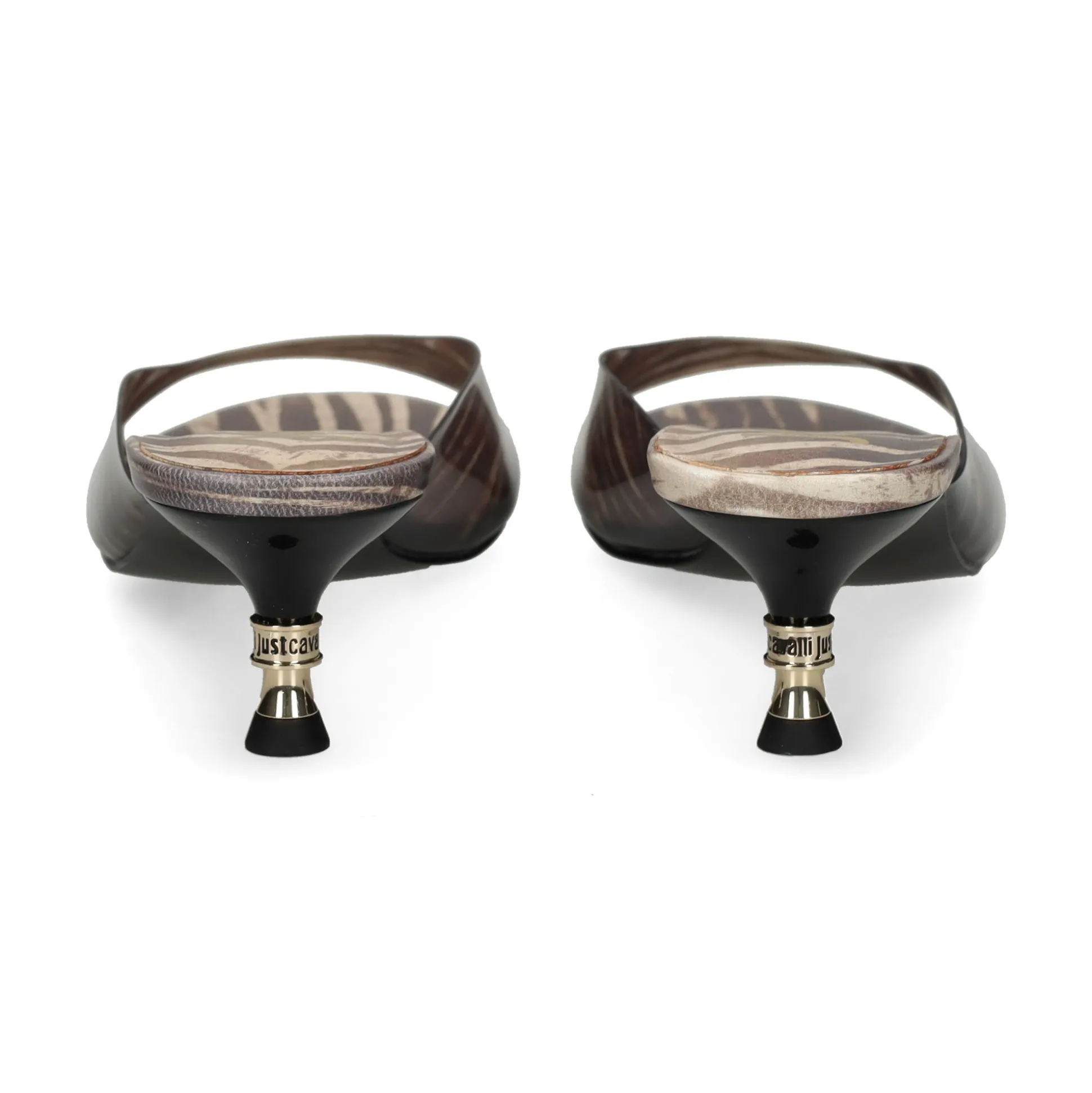 JUST CAVALLI Sandalias con tacón de Mujer 80RA3S61 R83 NATURAL PAL