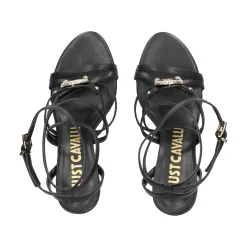 JUST CAVALLI Sandalias con tacón de Mujer 78RA3S34 899 BLACK