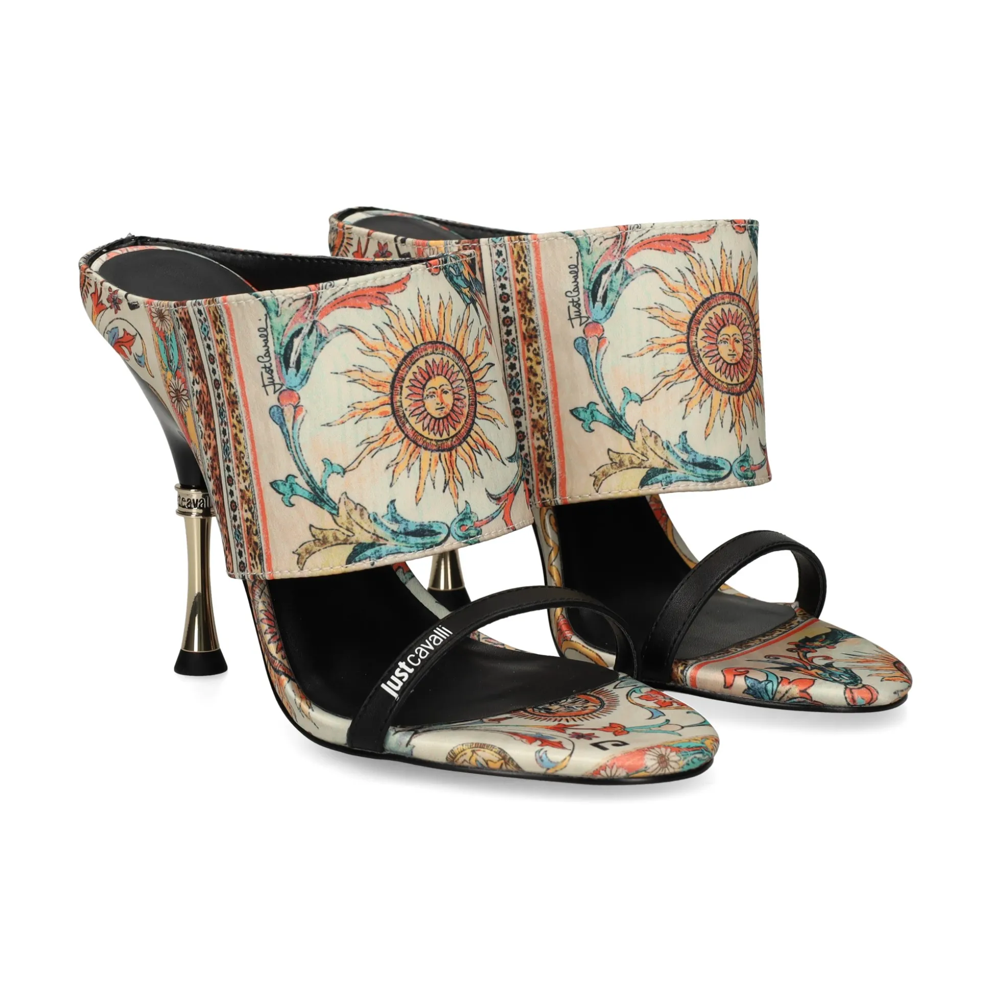 JUST CAVALLI Sandalias con tacón de Mujer 80RA3S49 R85 PERSIAN/TAR