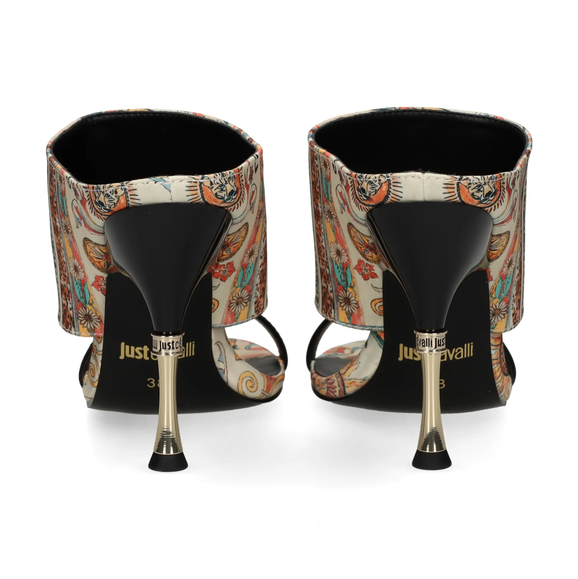 JUST CAVALLI Sandalias con tacón de Mujer 80RA3S49 R85 PERSIAN/TAR