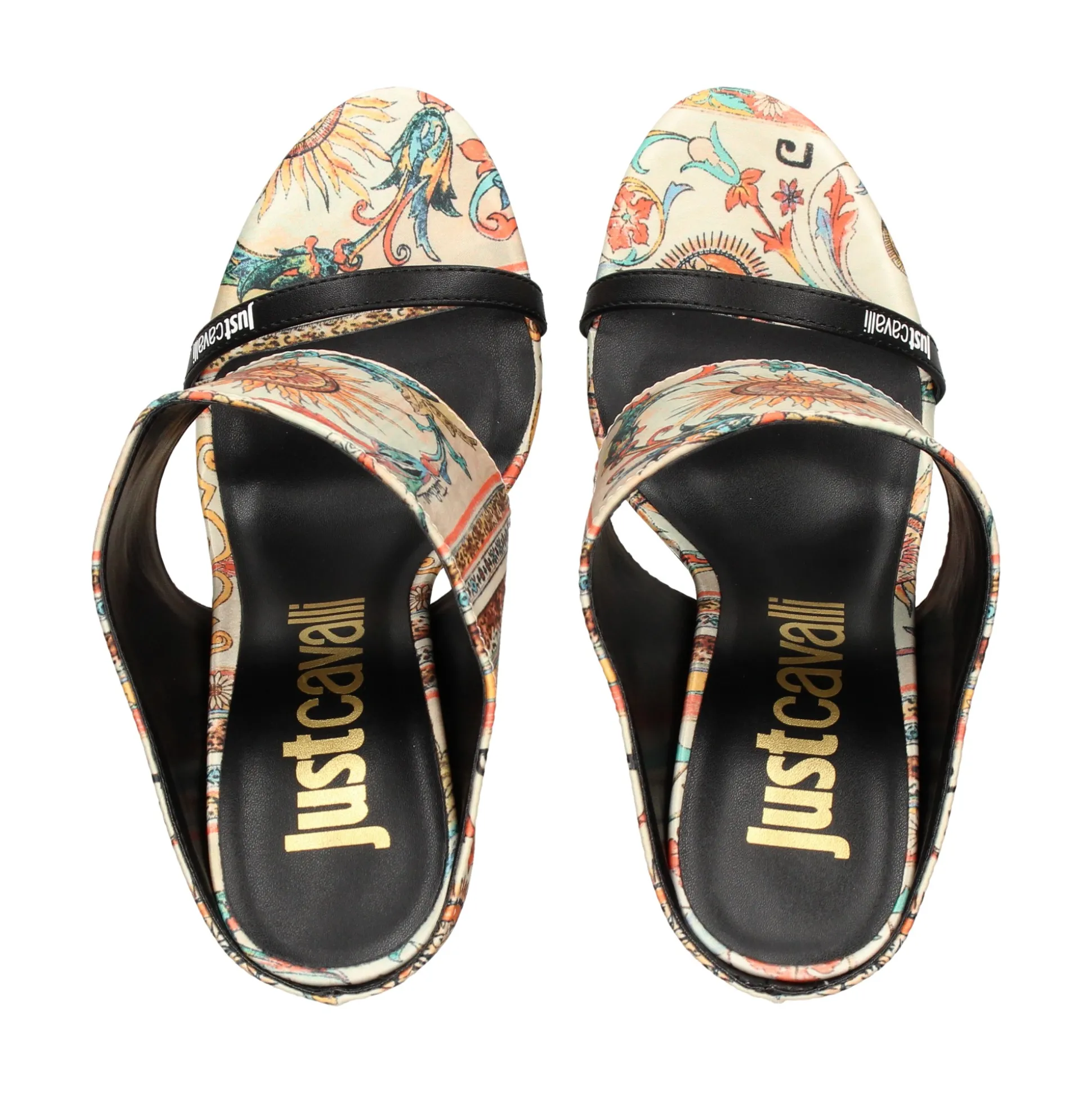 JUST CAVALLI Sandalias con tacón de Mujer 80RA3S49 R85 PERSIAN/TAR