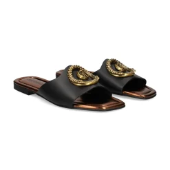 JUST CAVALLI Sandalias planas de Mujer 78RA3S92 899 BLACK