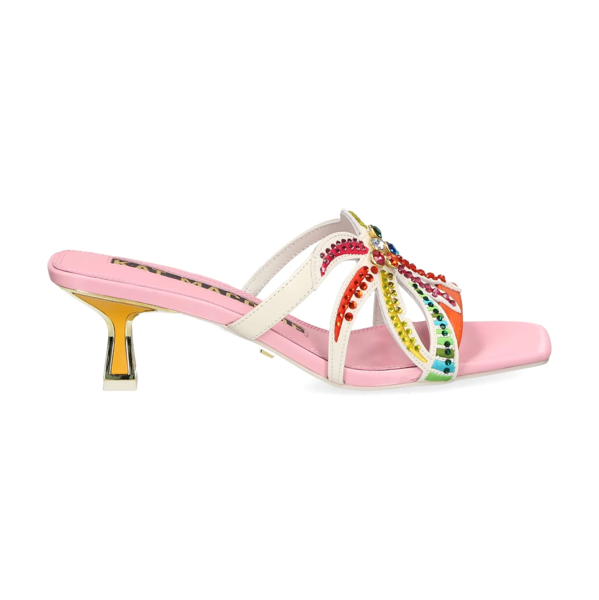 KAT MACONIE Sandalias con tacón de Mujer CARI MULTI BRIGHTS