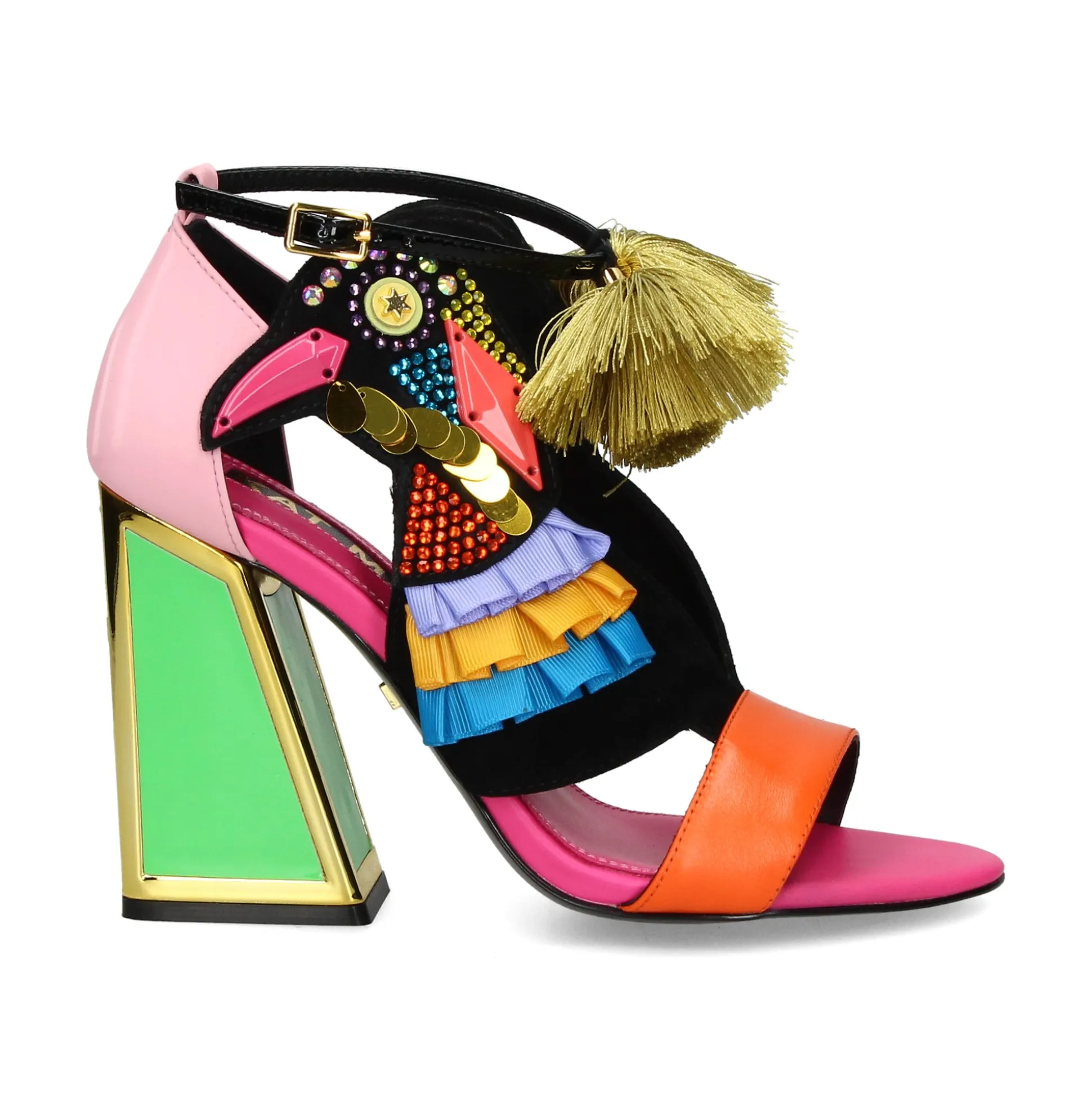 KAT MACONIE Sandalias con tacón de Mujer AYA MULTI BRIGHTS