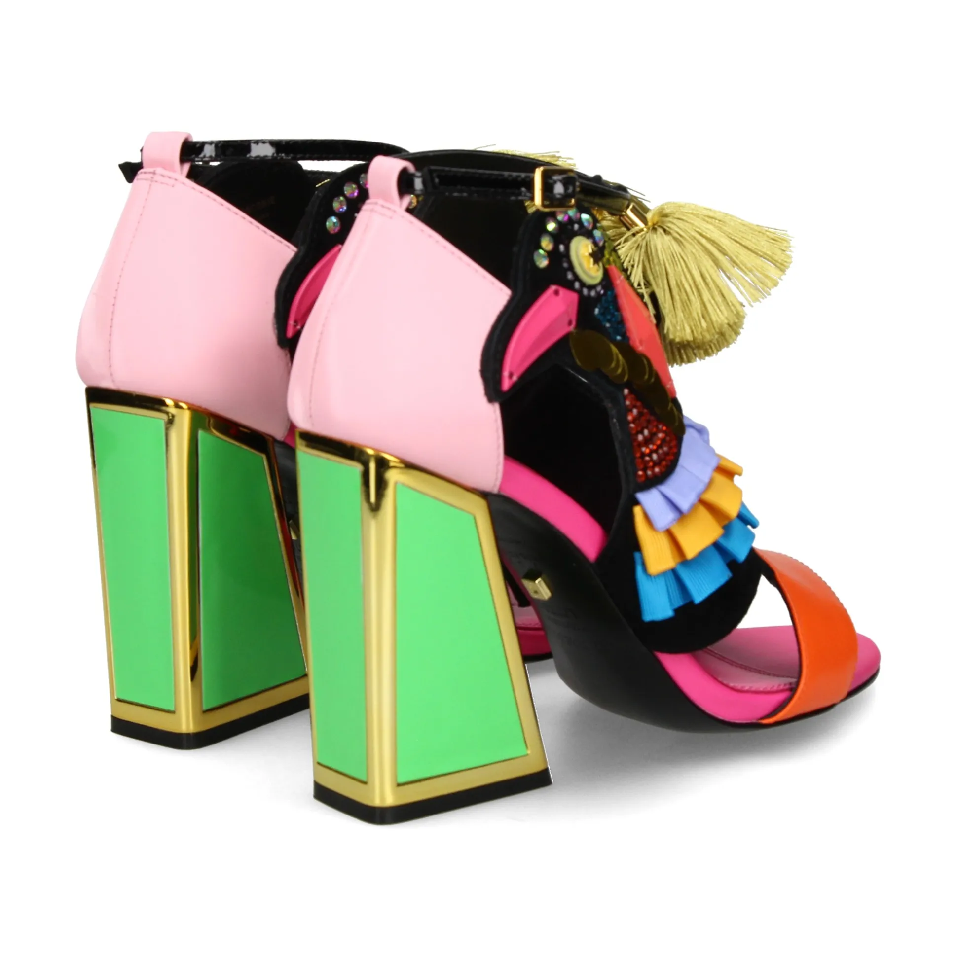 KAT MACONIE Sandalias con tacón de Mujer AYA MULTI BRIGHTS
