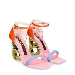KAT MACONIE Sandalias con tacón de Mujer SUZU-SORANM NARANJA MULTI