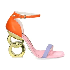 KAT MACONIE Sandalias con tacón de Mujer SUZU-SORANM NARANJA MULTI