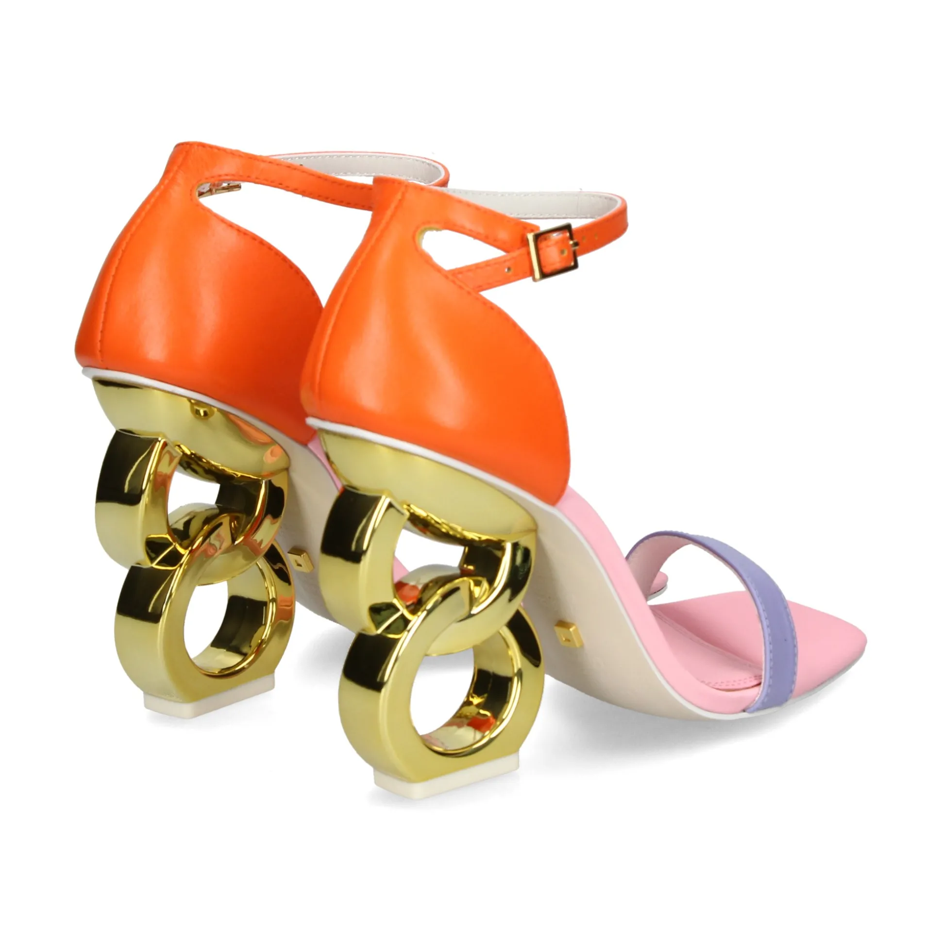 KAT MACONIE Sandalias con tacón de Mujer SUZU-SORANM NARANJA MULTI