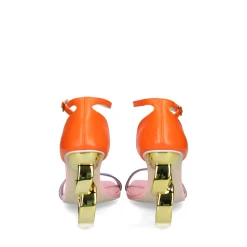KAT MACONIE Sandalias con tacón de Mujer SUZU-SORANM NARANJA MULTI
