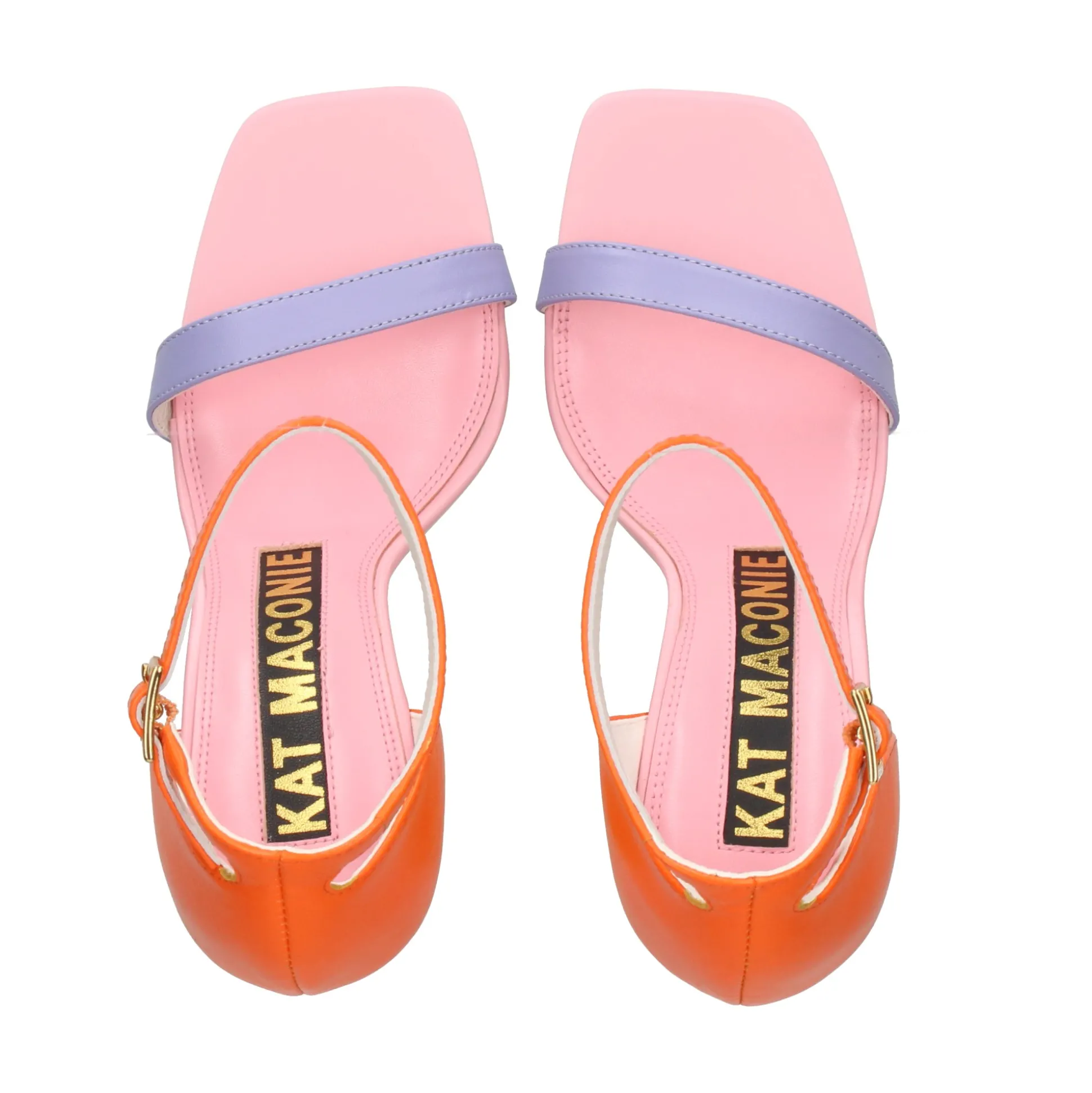 KAT MACONIE Sandalias con tacón de Mujer SUZU-SORANM NARANJA MULTI