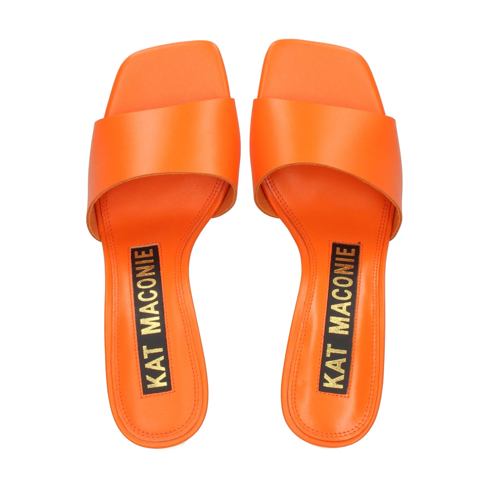 KAT MACONIE Sandalias con tacón de Mujer CHICHI-SORANGE NARANJA