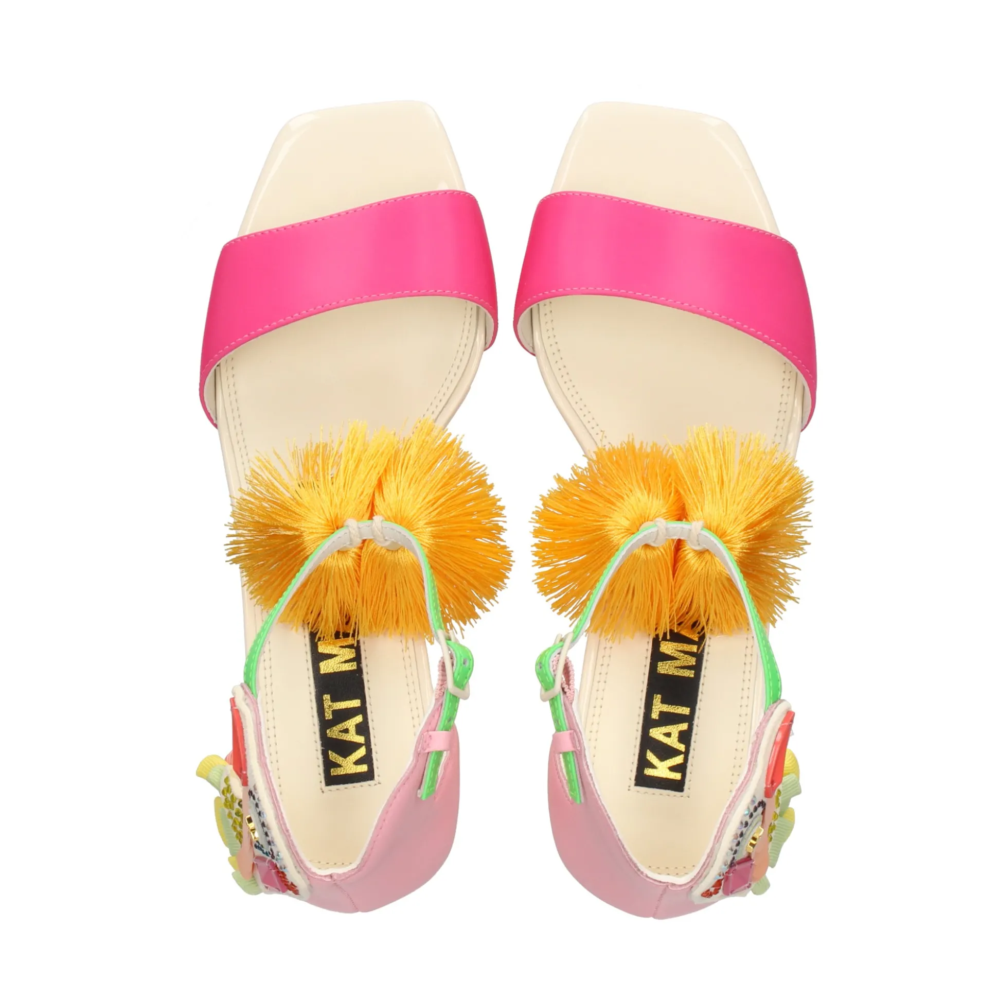 KAT MACONIE Sandalias con tacón de Mujer KAY NARANJA MULTI