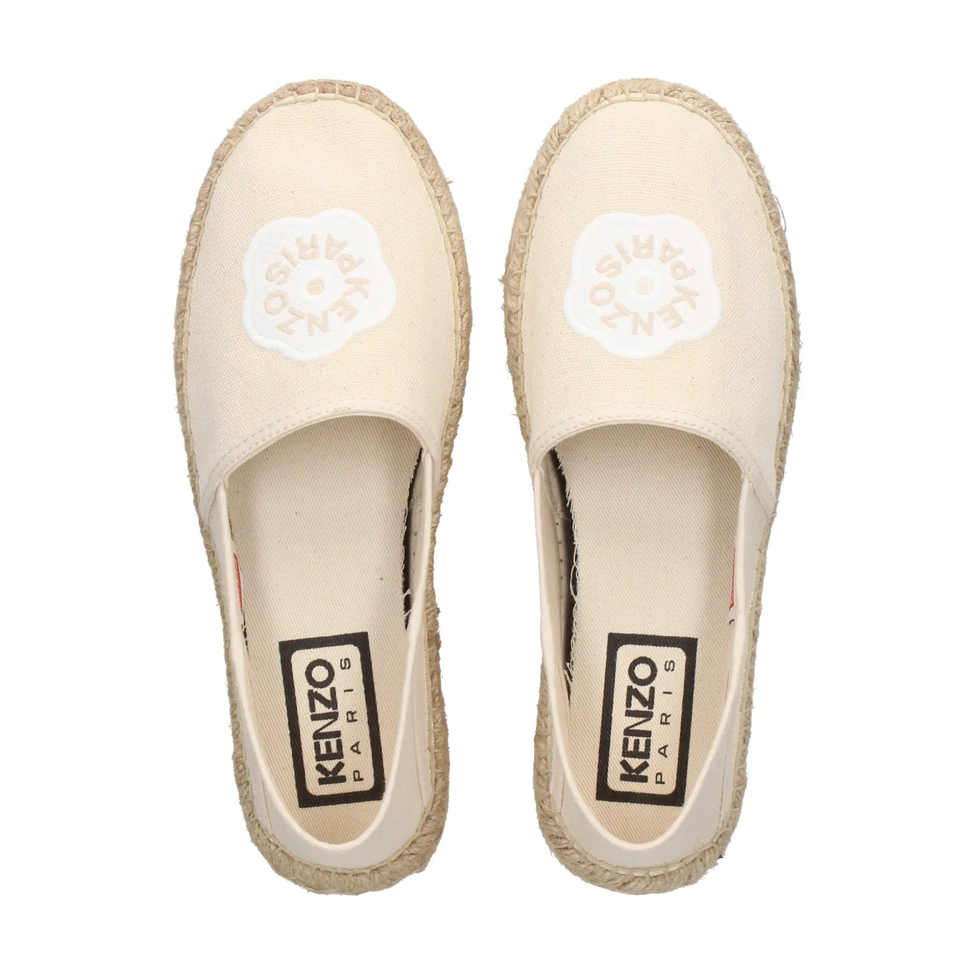 KENZO Alpargatas de Mujer FF52ES020F71 03 ECRU