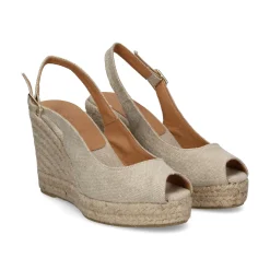 LA SANTA Zapatos cuña 23YU168-01 BEIGE