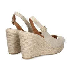 LA SANTA Zapatos cuña 23YU168-01 BEIGE