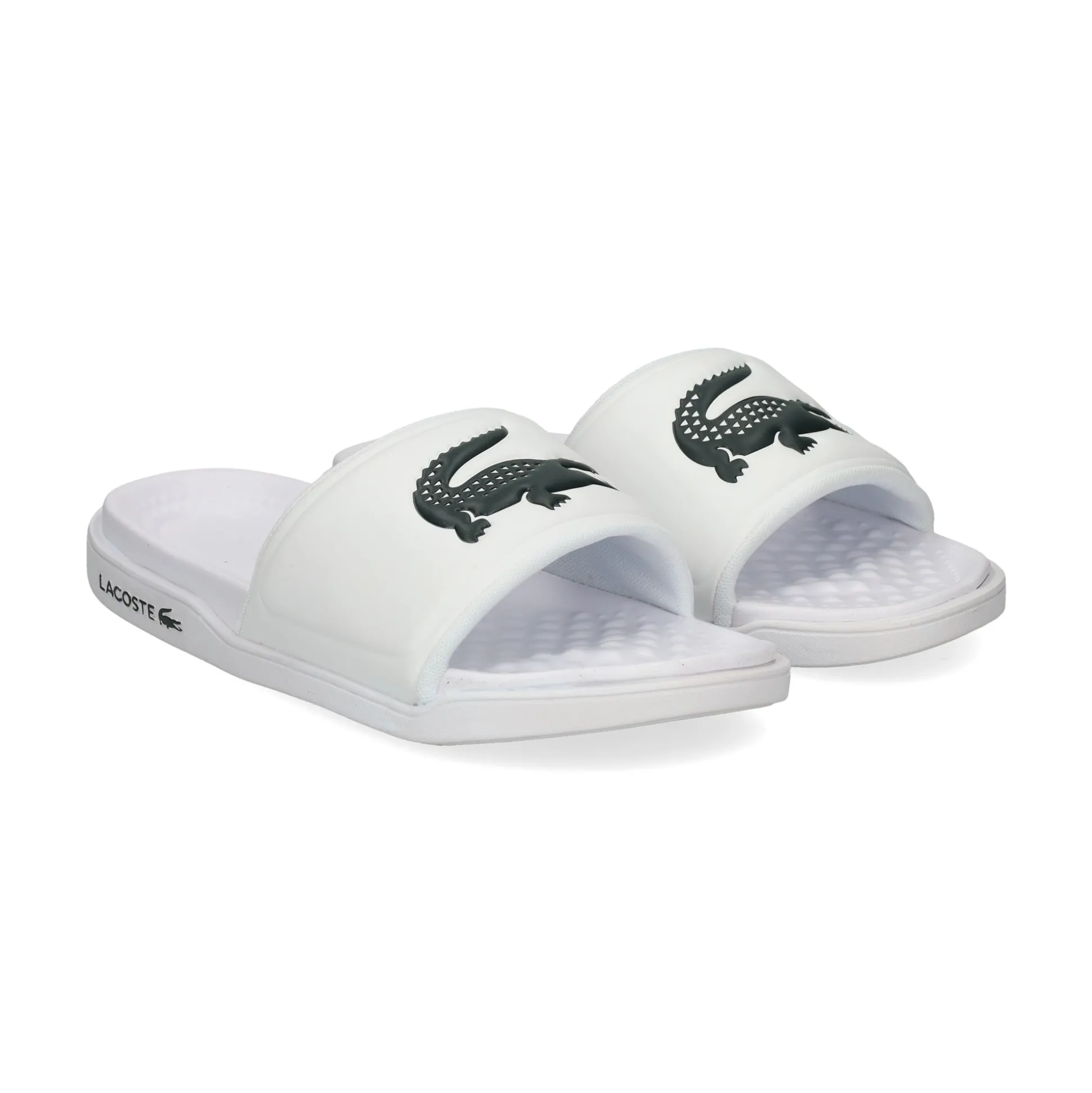 LACOSTE Sandalias planas de Mujer 43CFA1001 1R5 WHT/DK GRN