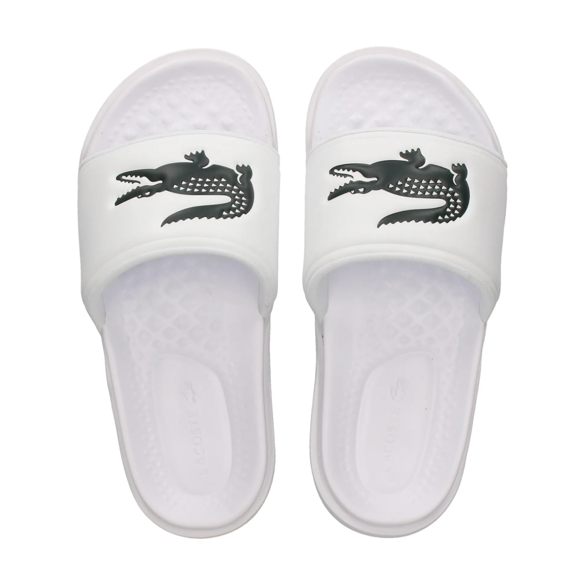 LACOSTE Sandalias planas de Mujer 43CFA1001 1R5 WHT/DK GRN