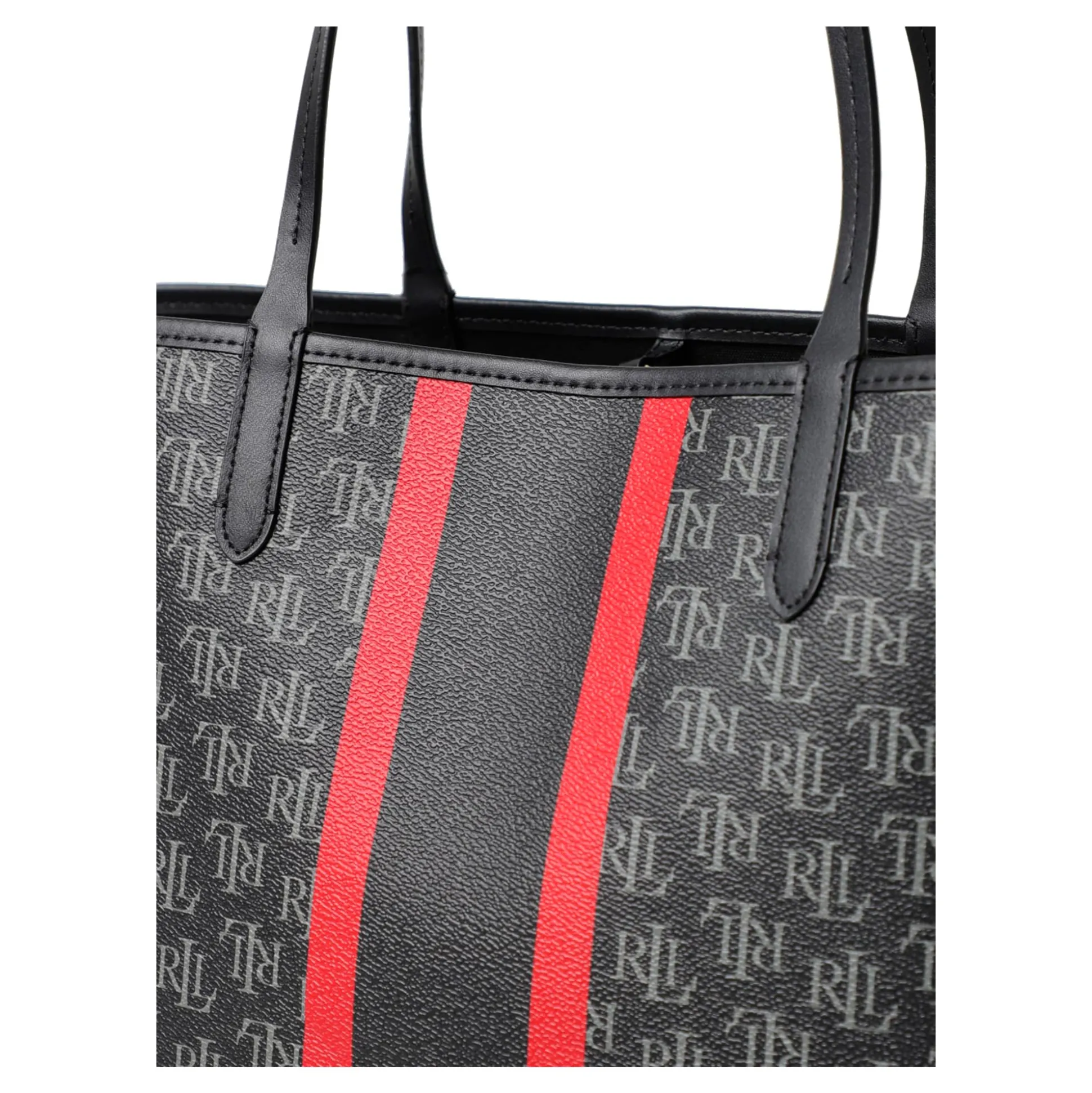 LAUREN RALPH LAUREN Bolsos COLLINS 36 TOTE LARGE 001 BLACK/STRPE