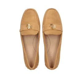 LAUREN RALPH LAUREN Mocasines de Mujer BARNSBURY FLATS DRIVER 001 CAMEL