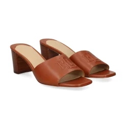 LAUREN RALPH LAUREN Sandalias con tacón de Mujer EVERLEY HEEL 002 TAN