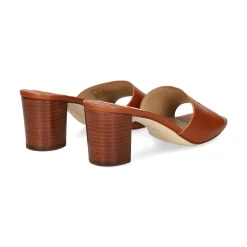 LAUREN RALPH LAUREN Sandalias con tacón de Mujer EVERLEY HEEL 002 TAN