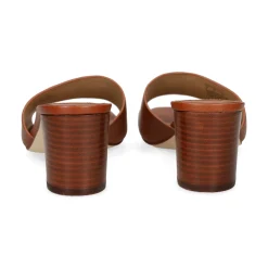 LAUREN RALPH LAUREN Sandalias con tacón de Mujer EVERLEY HEEL 002 TAN