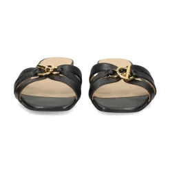 LAUREN RALPH LAUREN Sandalias planas de Mujer BLAIKE SLIDE 002 NEGRO