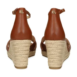 LAUREN RALPH LAUREN Sandalias cuña de Mujer NELLIE-ESPADRILLES 002 TAN