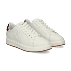 LAUREN RALPH LAUREN Zapatillas de Mujer AINSLEY-SNEAKERS 003 WHITE-GARNE
