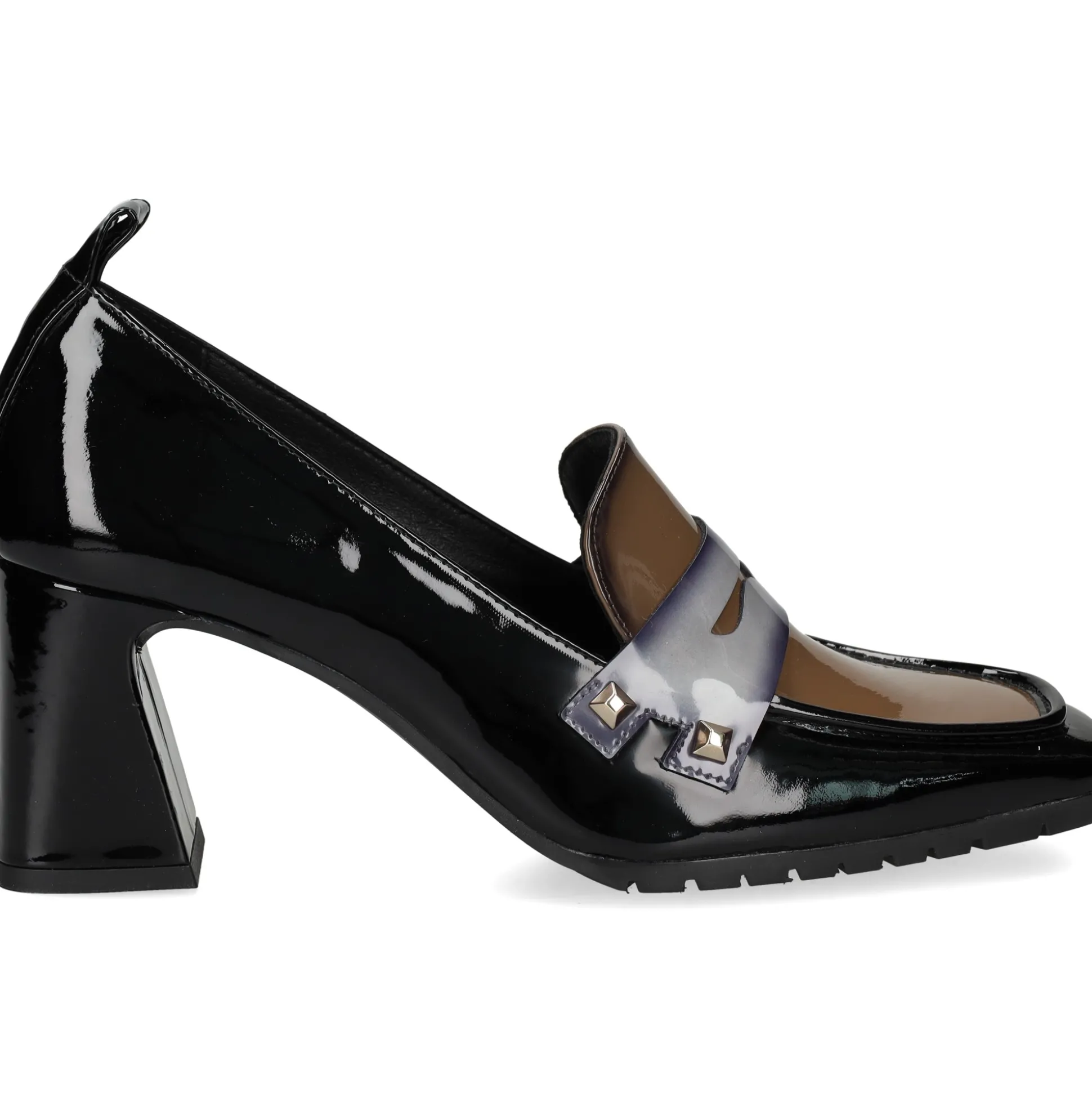 LODI Mocasines de Mujer BRE4922 NEGRO/STEEL/TAU