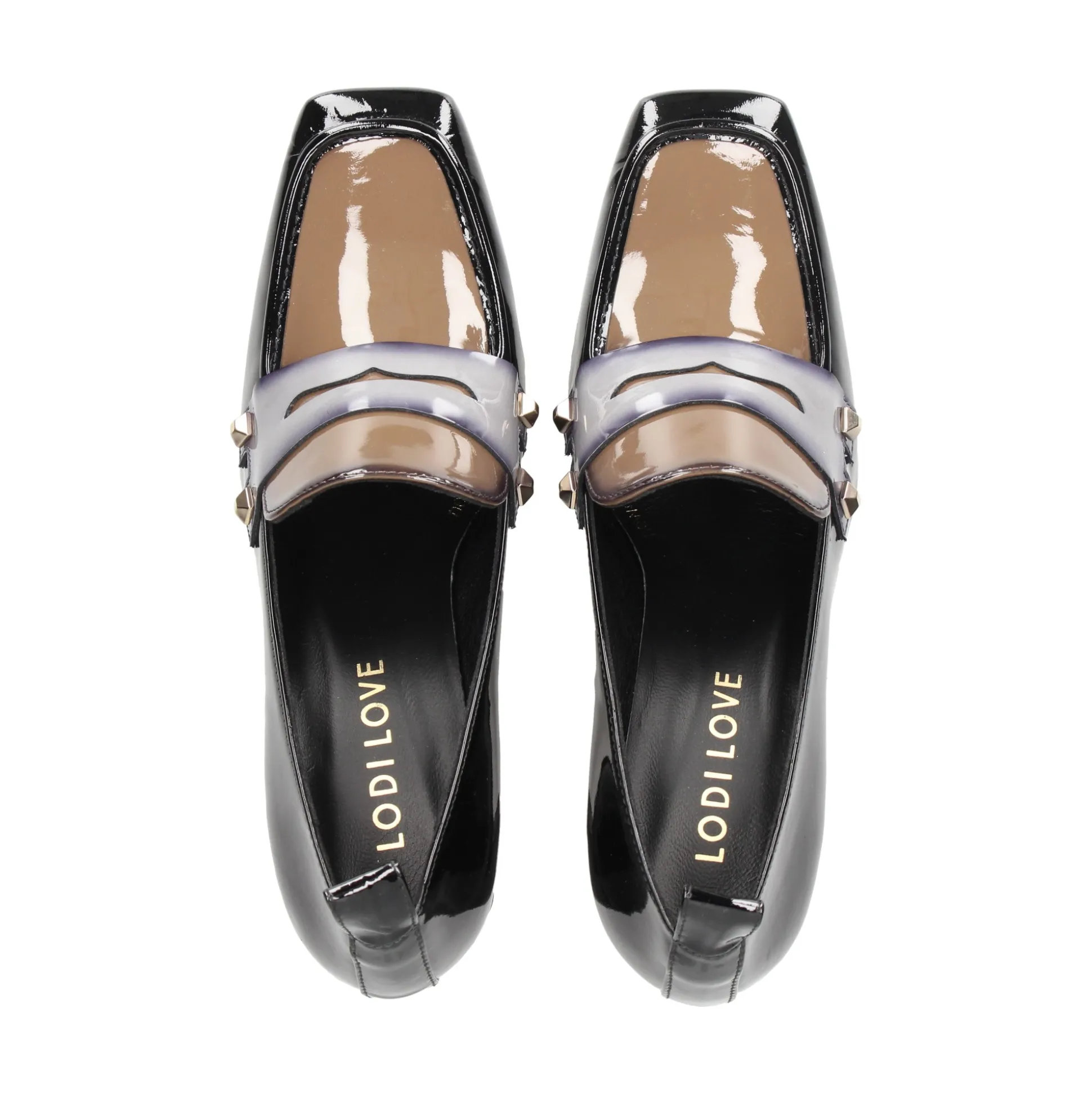 LODI Mocasines de Mujer BRE4922 NEGRO/STEEL/TAU