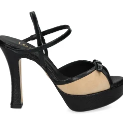 LODI Sandalias con plataforma de Mujer TERREN C2 NEGRO/ARENA