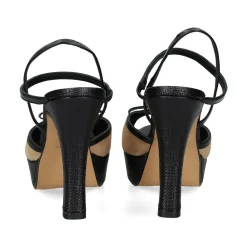 LODI Sandalias con plataforma de Mujer TERREN C2 NEGRO/ARENA