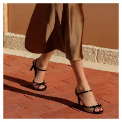 LODI Sandalias con tacón de Mujer LUANES NEGRO/ARENA