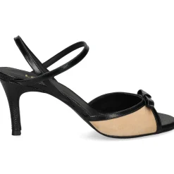 LODI Sandalias con tacón de Mujer LUANES NEGRO/ARENA