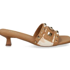 LODI Sandalias con tacón de Mujer A-ANTILA-P C2 CAMEL