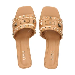 LODI Sandalias con tacón de Mujer A-ANTILA-P C2 CAMEL