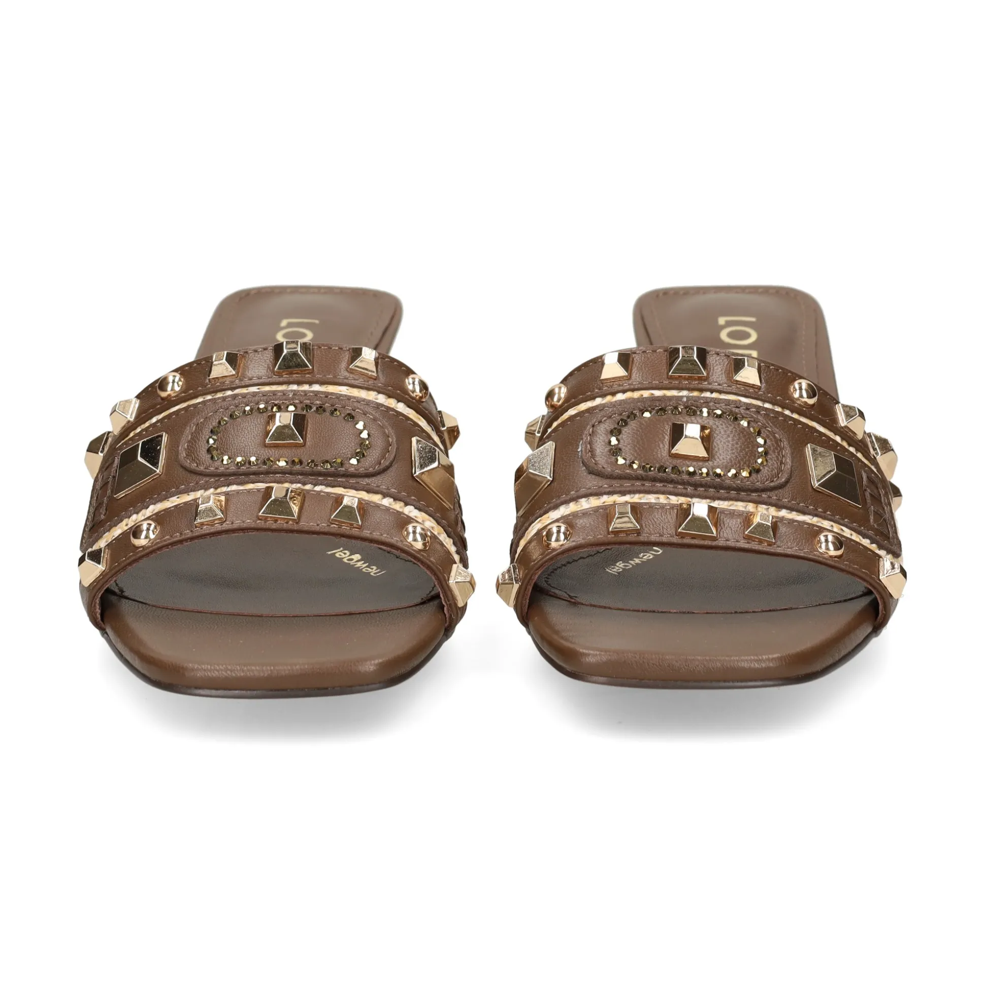 LODI Sandalias con tacón de Mujer A-ANTILA C1 TESTA/NATURA