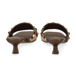 LODI Sandalias con tacón de Mujer A-ANTILA C1 TESTA/NATURA