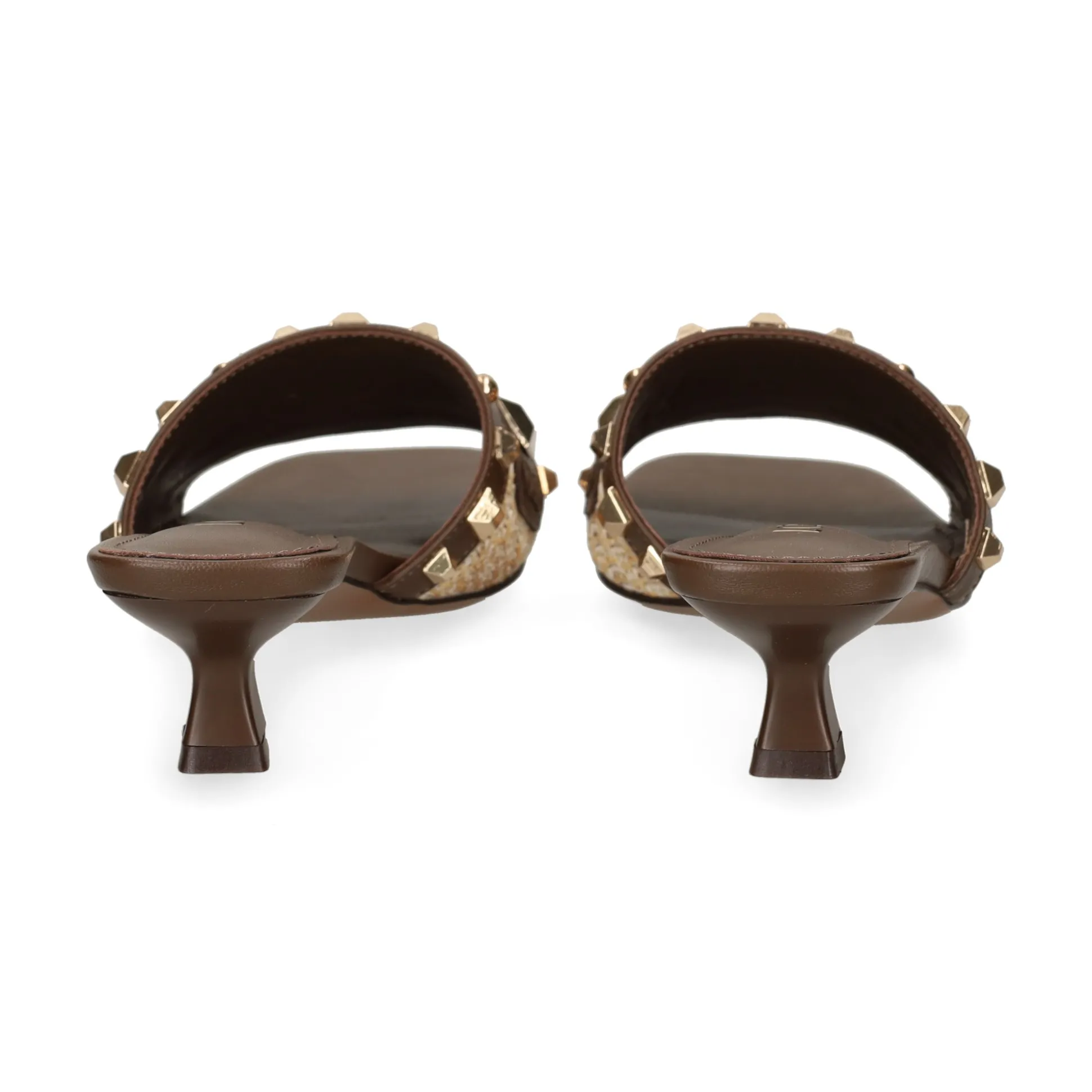 LODI Sandalias con tacón de Mujer A-ANTILA C1 TESTA/NATURA